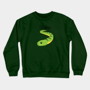 Slimy Green Snake Crewneck Sweatshirt